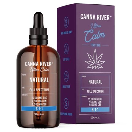 Canna River – ULTRA CALM – CBD Tincture – NATURAL – Full Spectrum – 20,000mg – 120ml