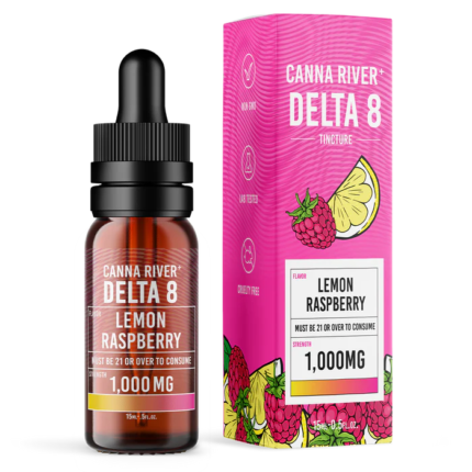 Canna River – D8 Tincture – 1000mg – 15ml – Lemon Raspberry