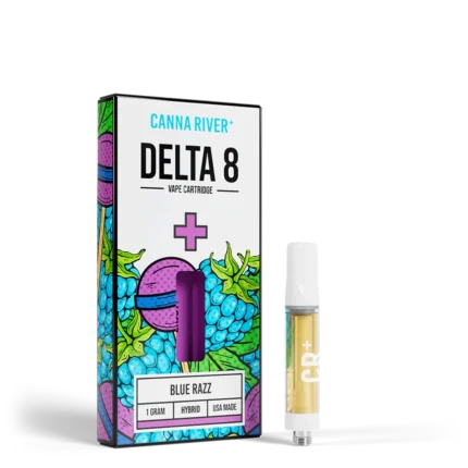 Canna River – D8 Cartridge – (1G x 2 pcs) – Blue Razz- Hybrid