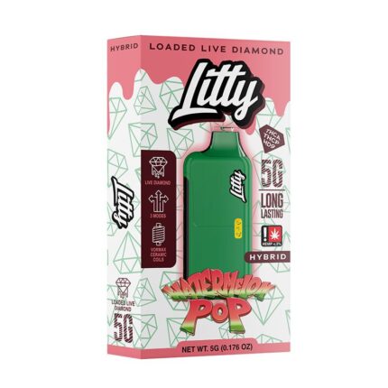 Litty - THCA Live Diamonds - Watermelon Pop - Hybrid - 5g - Disposable