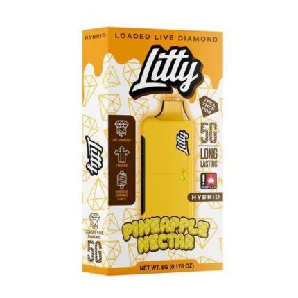 Litty - THCA Live Diamonds - Pineapple Nectar - Hybrid - 5g - Disposable