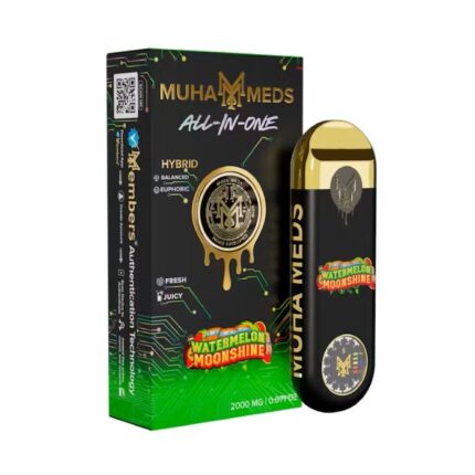 Muha Meds - Gen 3 - THC Disposable - Watermelon Moonshine - Hybrid - 2000mg