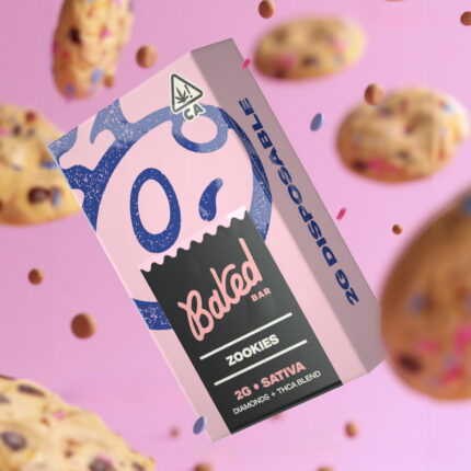 Baked Bar - Diamonds + THCA Blend - Zookies - SATIVA - 2g - Disposable